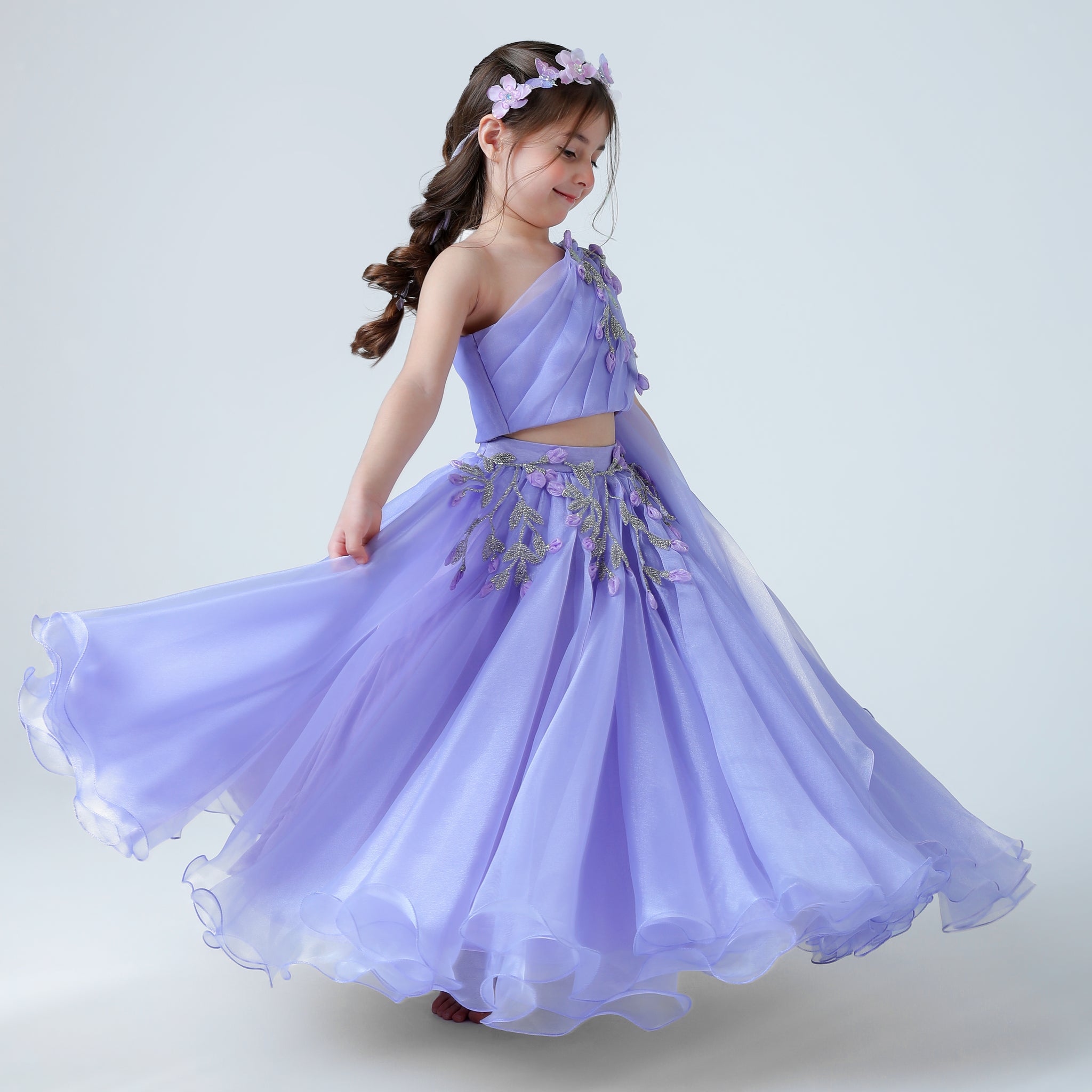 PETAL PURPLE LEHENGA