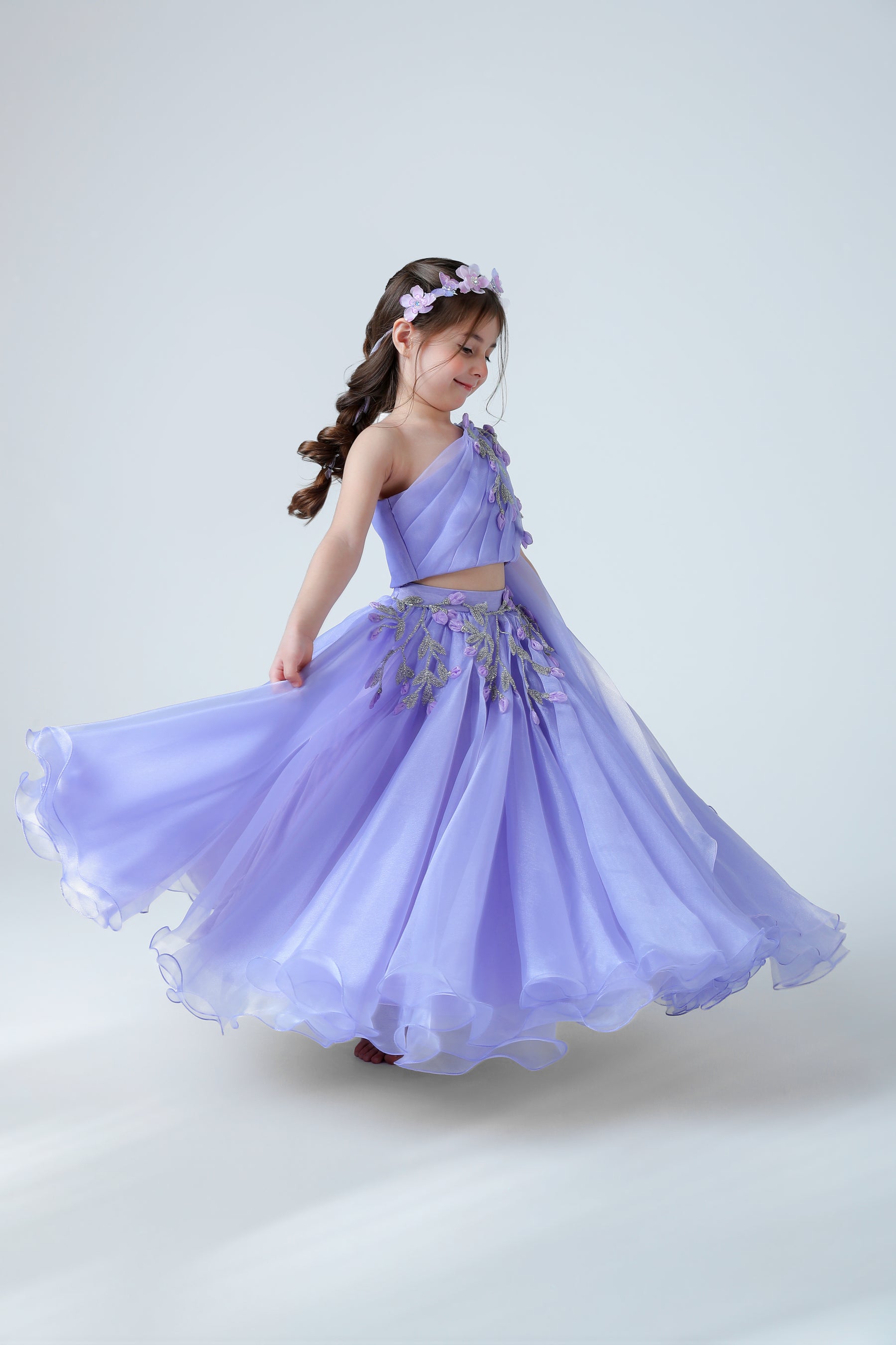PETAL PURPLE LEHENGA