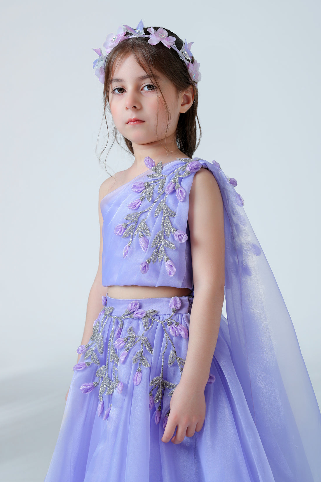 PETAL PURPLE LEHENGA