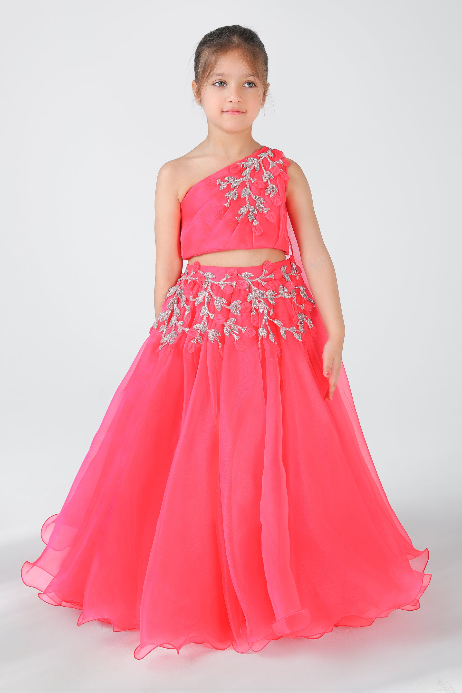 PETAL HOTPINK LEHENGA