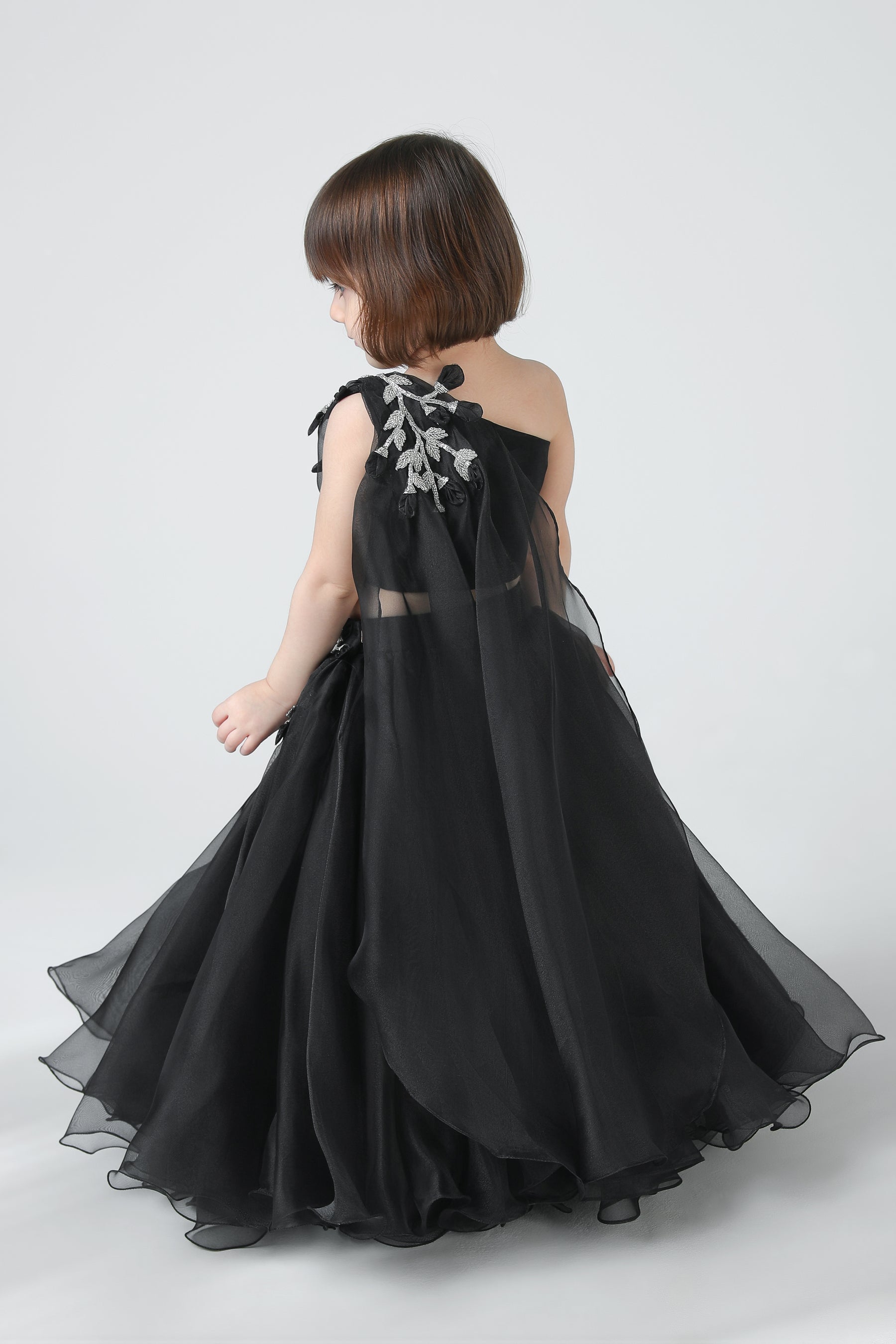 PETAL BLACK LEHENGA