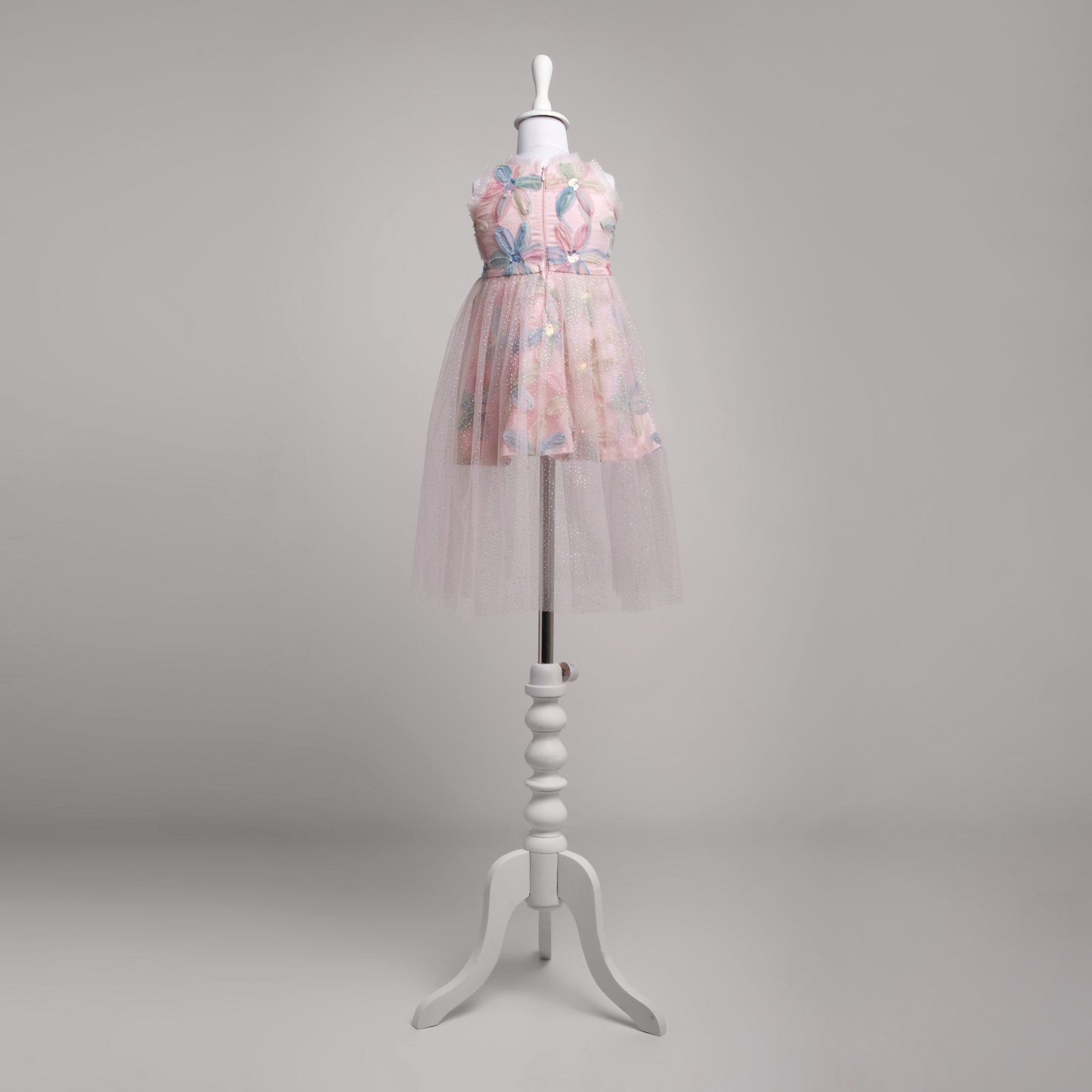 Pink Multicolour Short Dress
